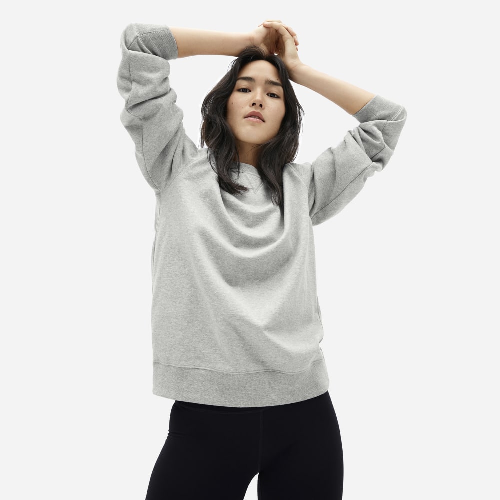 The Unisex French Terry Crew |  Heathered Grey