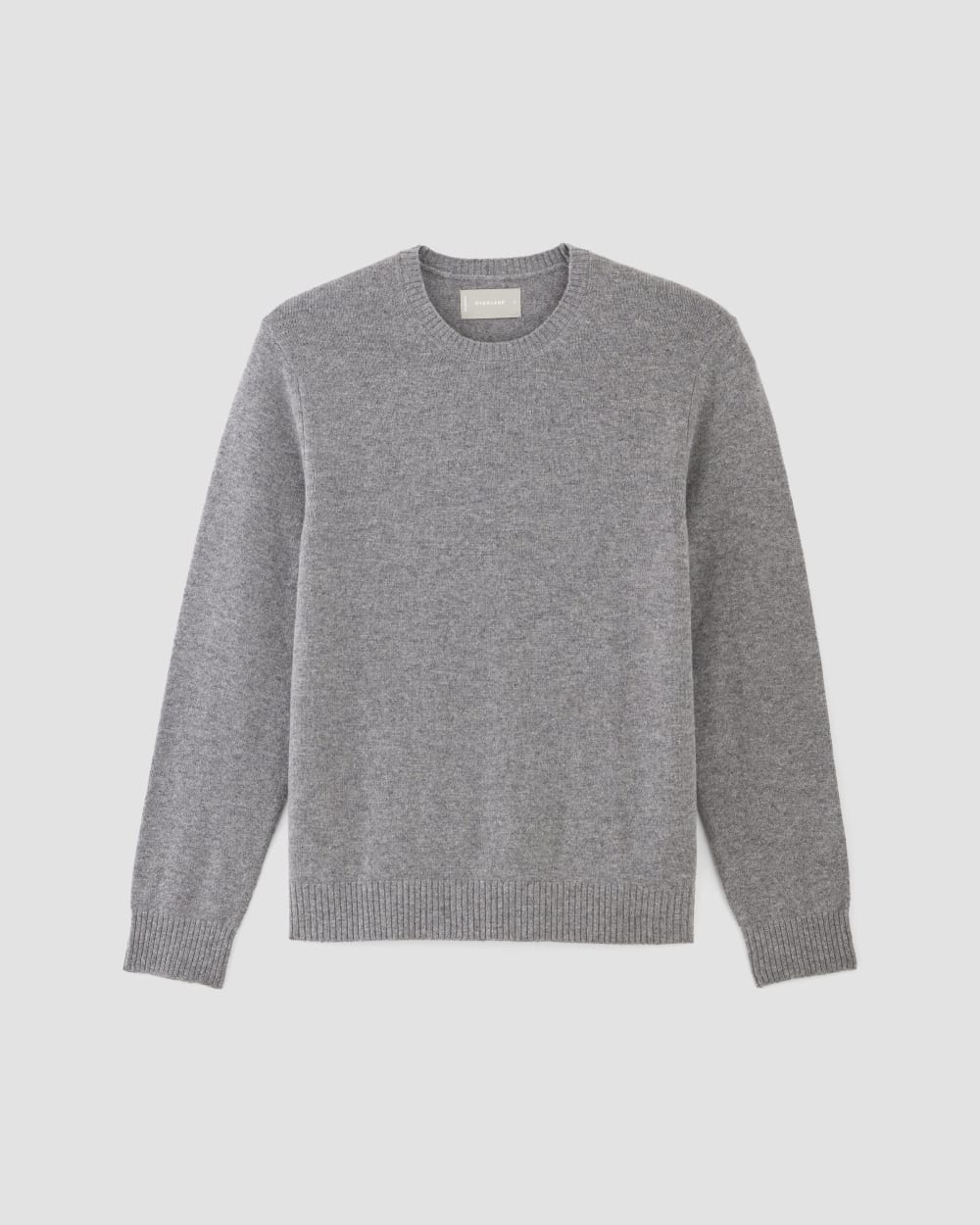 The Premium Merino Crew Neck Sweater | Heathered Mid-Grey