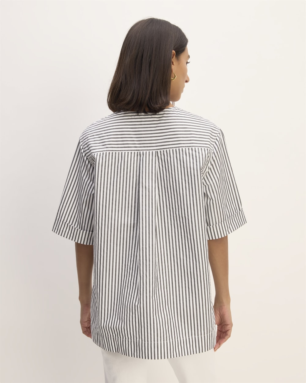 The Supima® Cotton Tunic | Optic White / Black