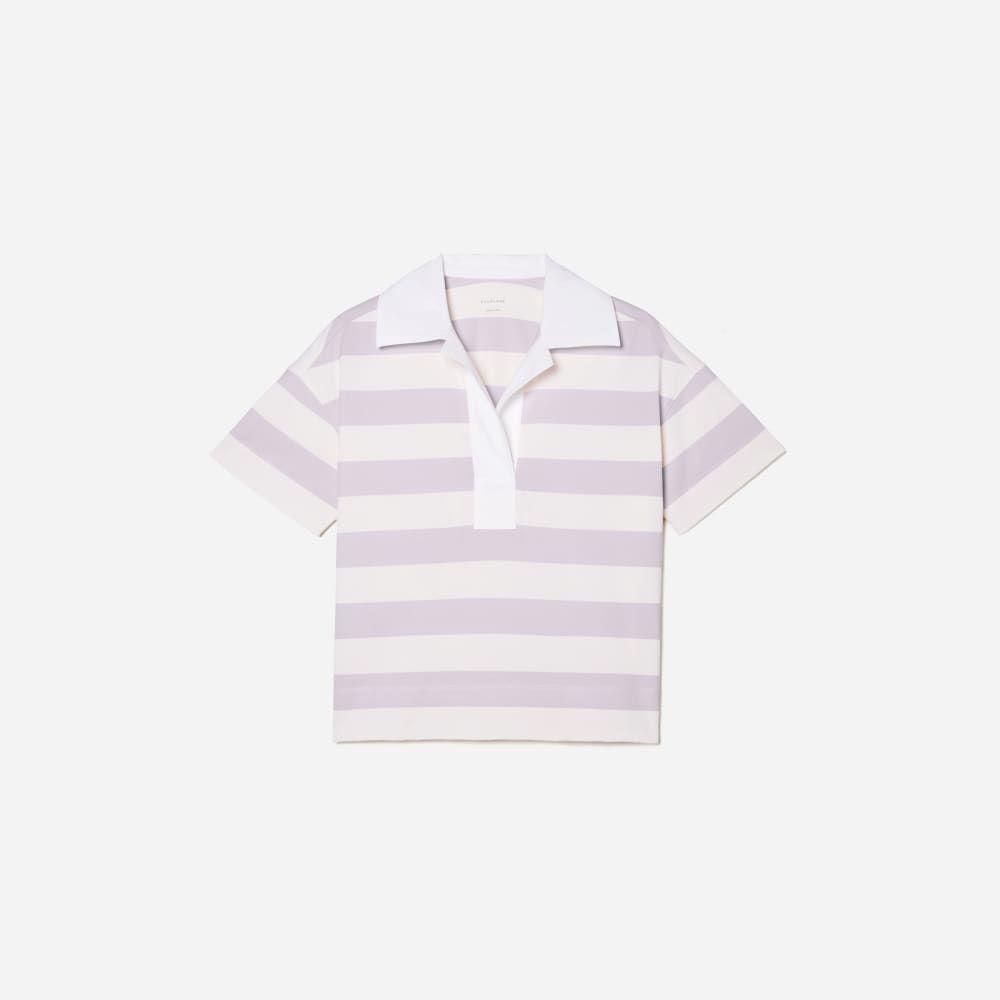 The Retro Jersey Polo | Pale Orchid / Canvas