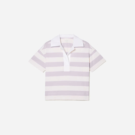 The Retro Jersey Polo | Pale Orchid / Canvas