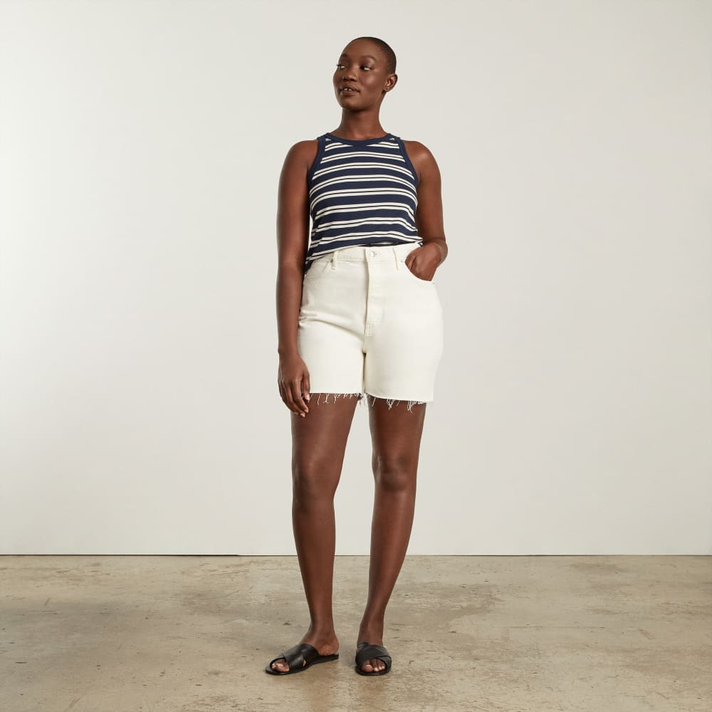 The Tank in Essential Cotton | Navy / Tan