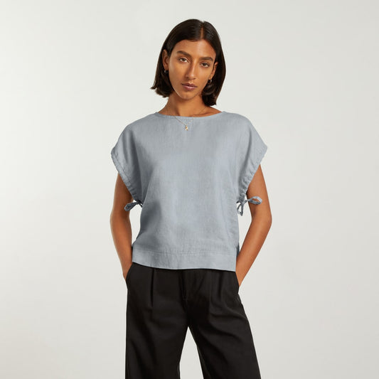 The Drawstring Tunic | Sky