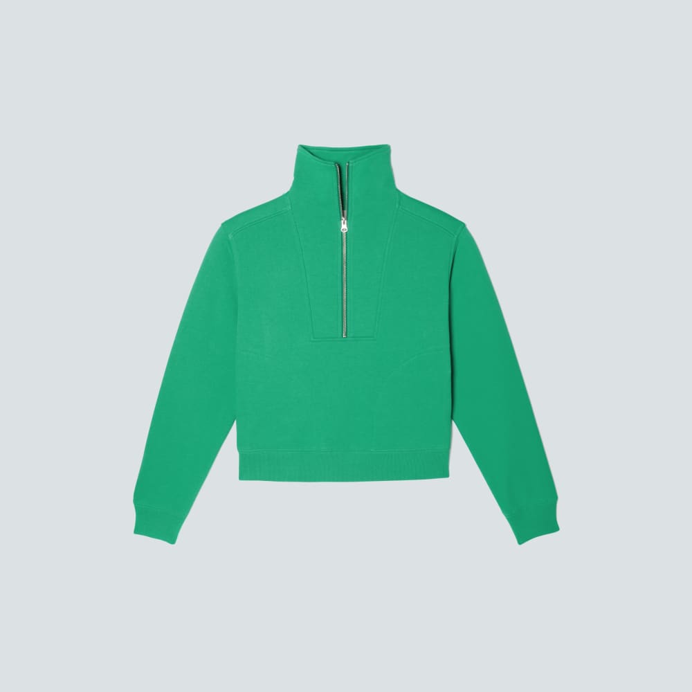 The Track Half-Zip | Bright Jade