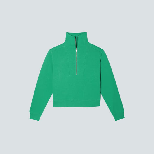 The Track Half-Zip | Bright Jade