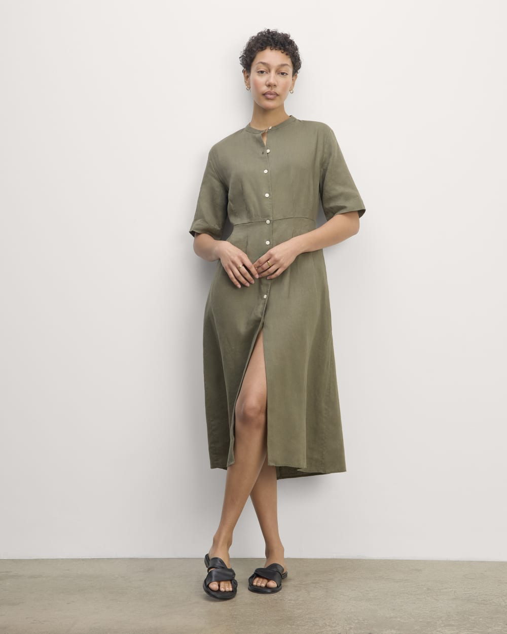 The Frolic Dress in Linen | Kalamata