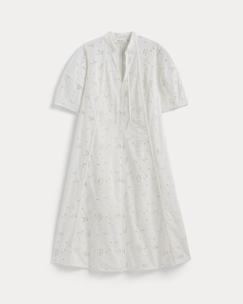 The Eyelet Midi Dress | Bone