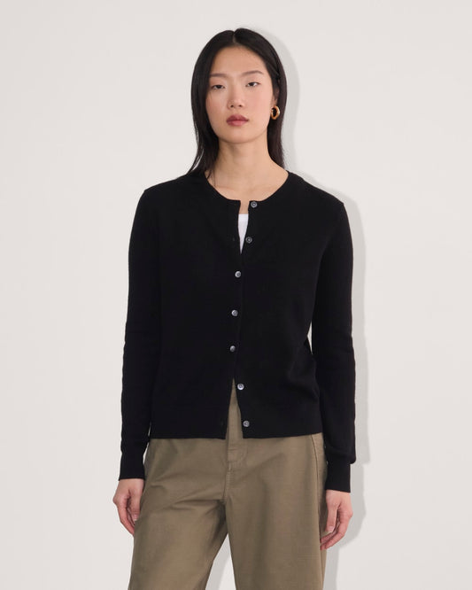 The Classic Cardigan in Cashmere | Black