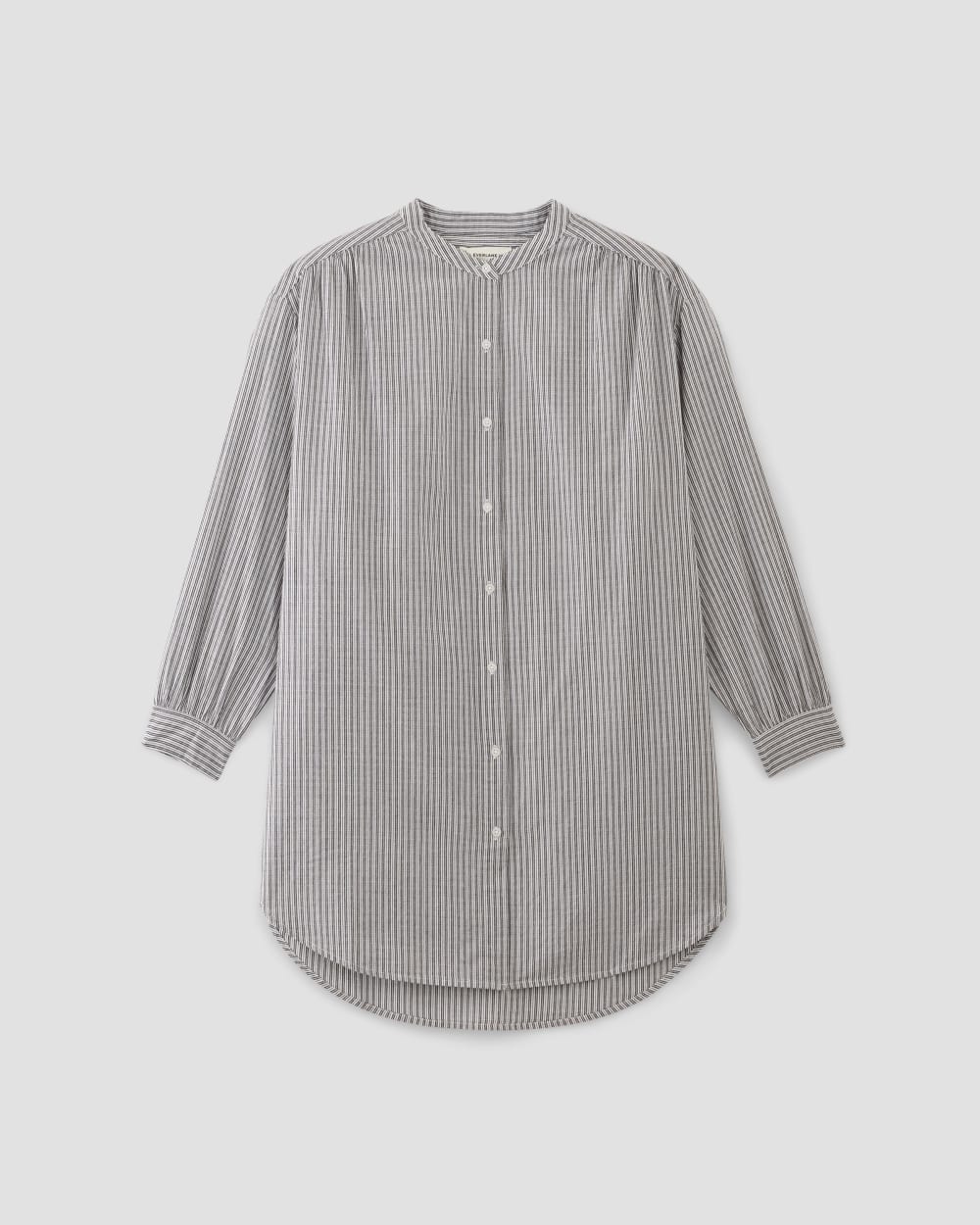 The Gauze Oversized Shirt | White / Black