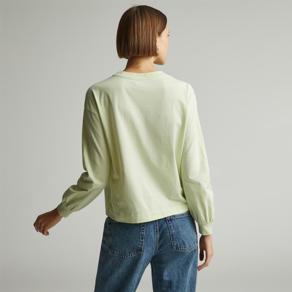 The Organic Cotton Long-Sleeve Tee | Seafoam Green