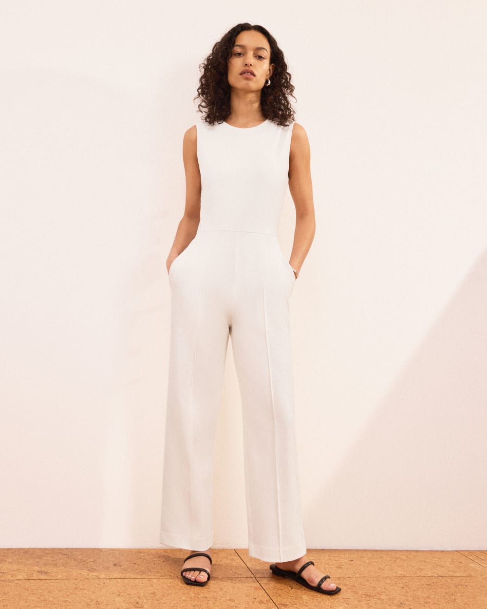 The Double Strap Sandal | Black