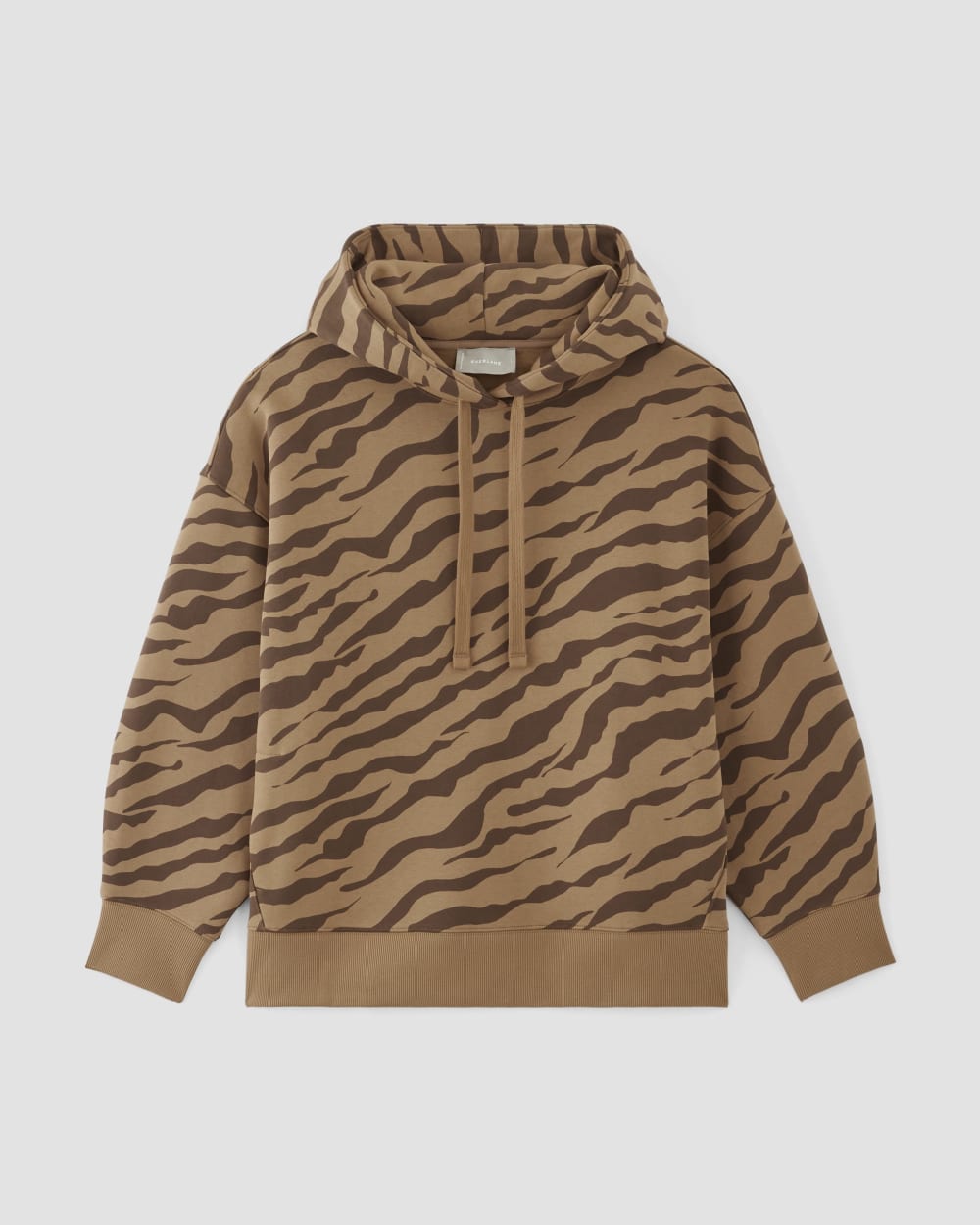 The ReTrack Hoodie | Cocoa Tiger Stripe