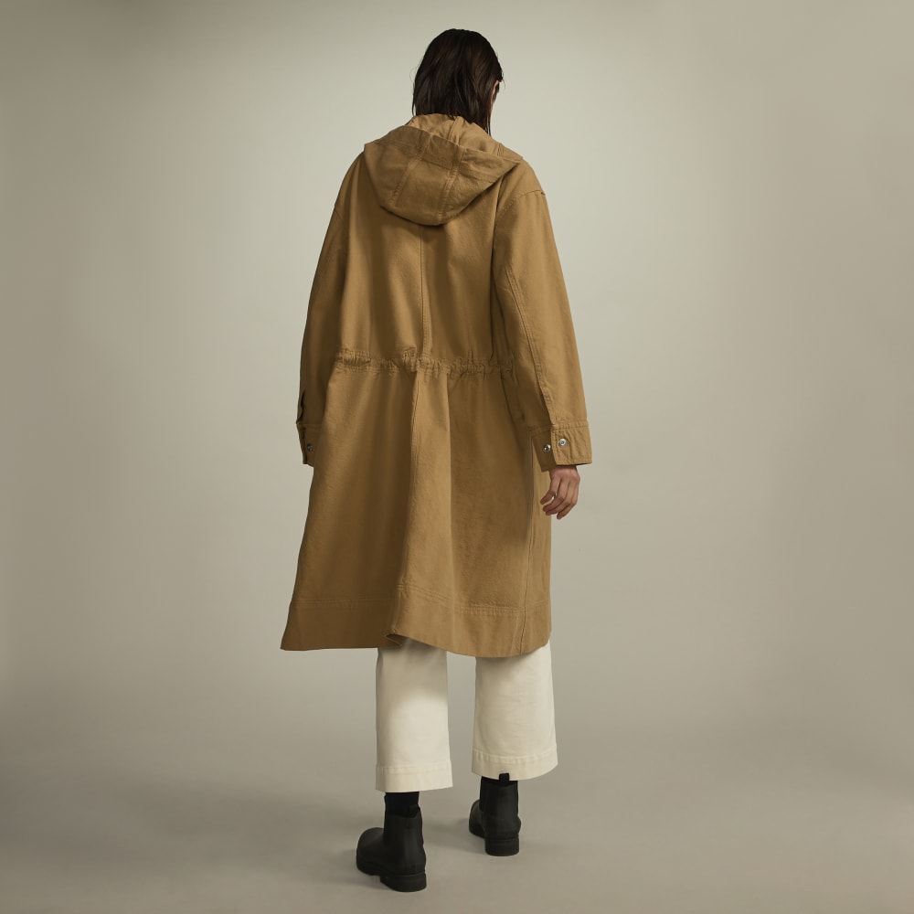 The Canvas Organic Cotton Parka | Cappuccino