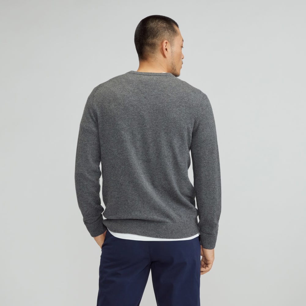 The Grade-A Cashmere Crew | Charcoal