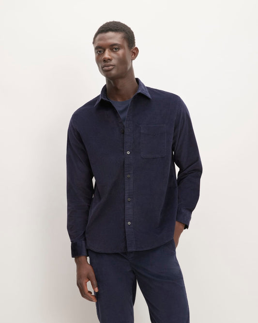 The Relaxed Corduroy Shirt  | Navy
