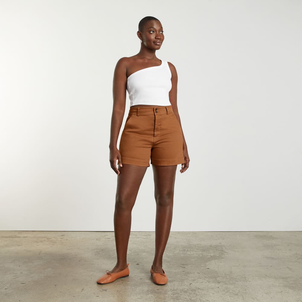 The Way-High® Twill Short | Adobe Brown