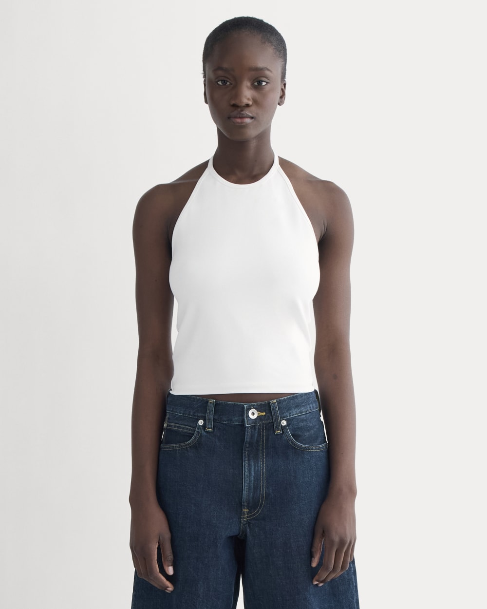 The Form Halter Top | White