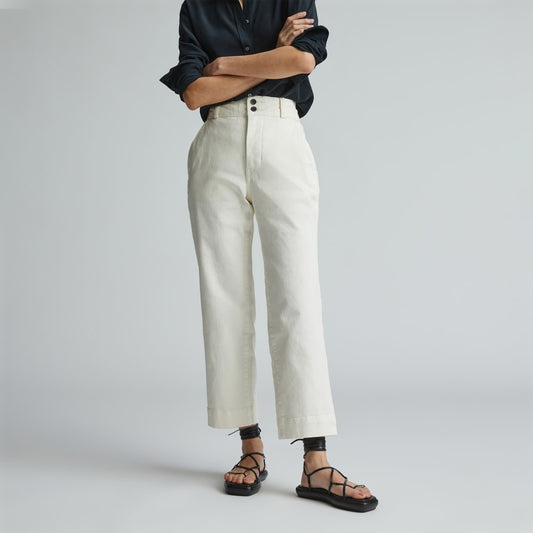 The Organic Straight-Leg Pant | Bone