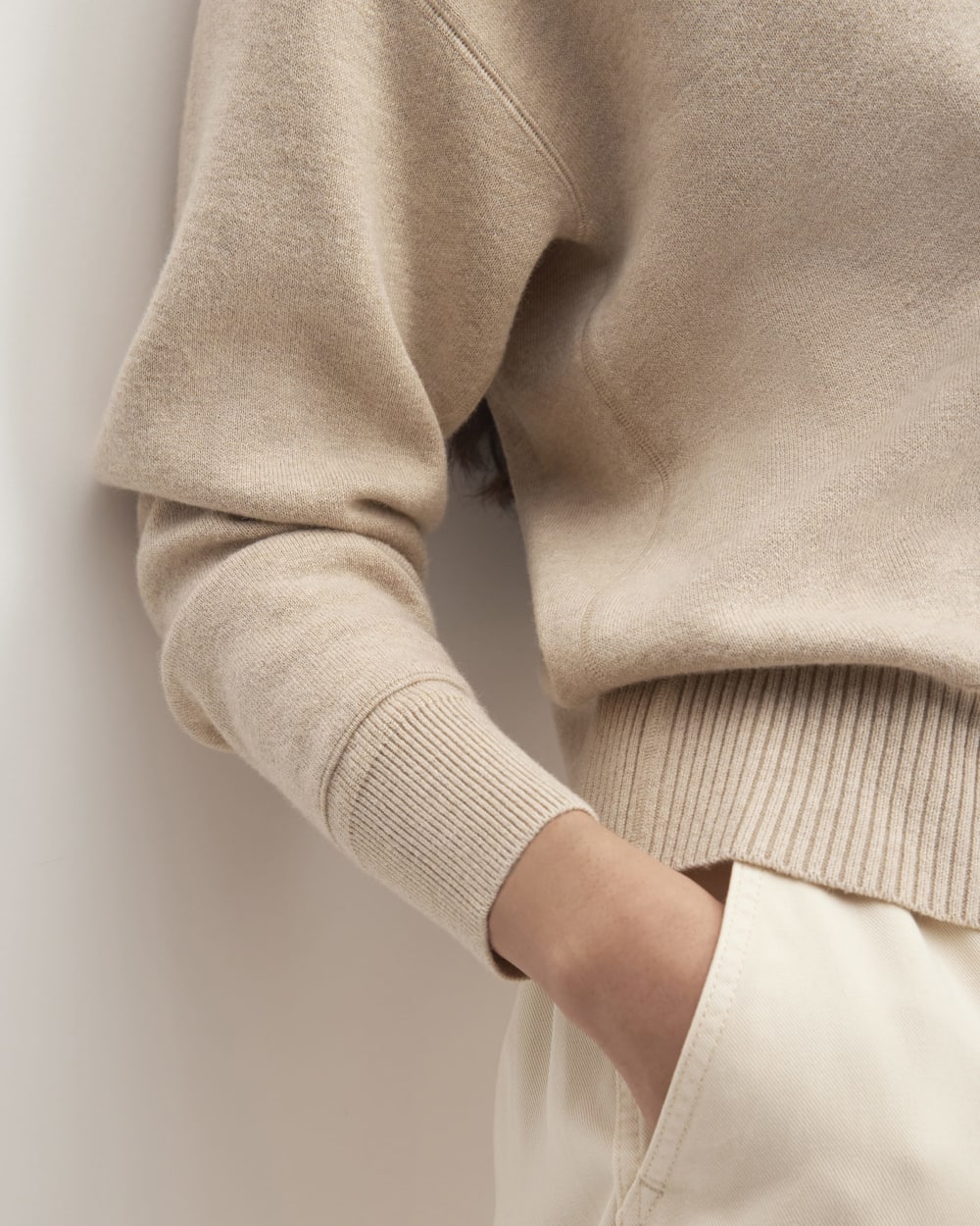 The Cotton-Merino Vintage Henley | Warm Oat Heather