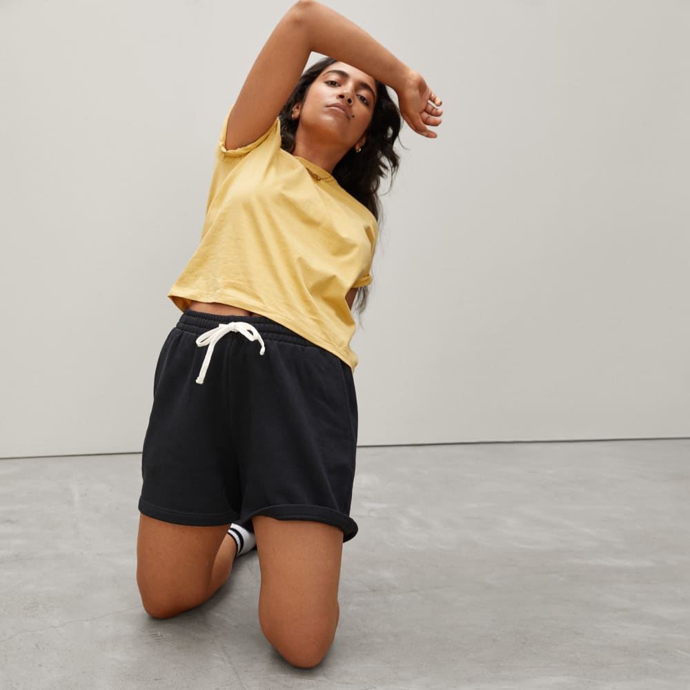 The Track Long Sweatshort | Black