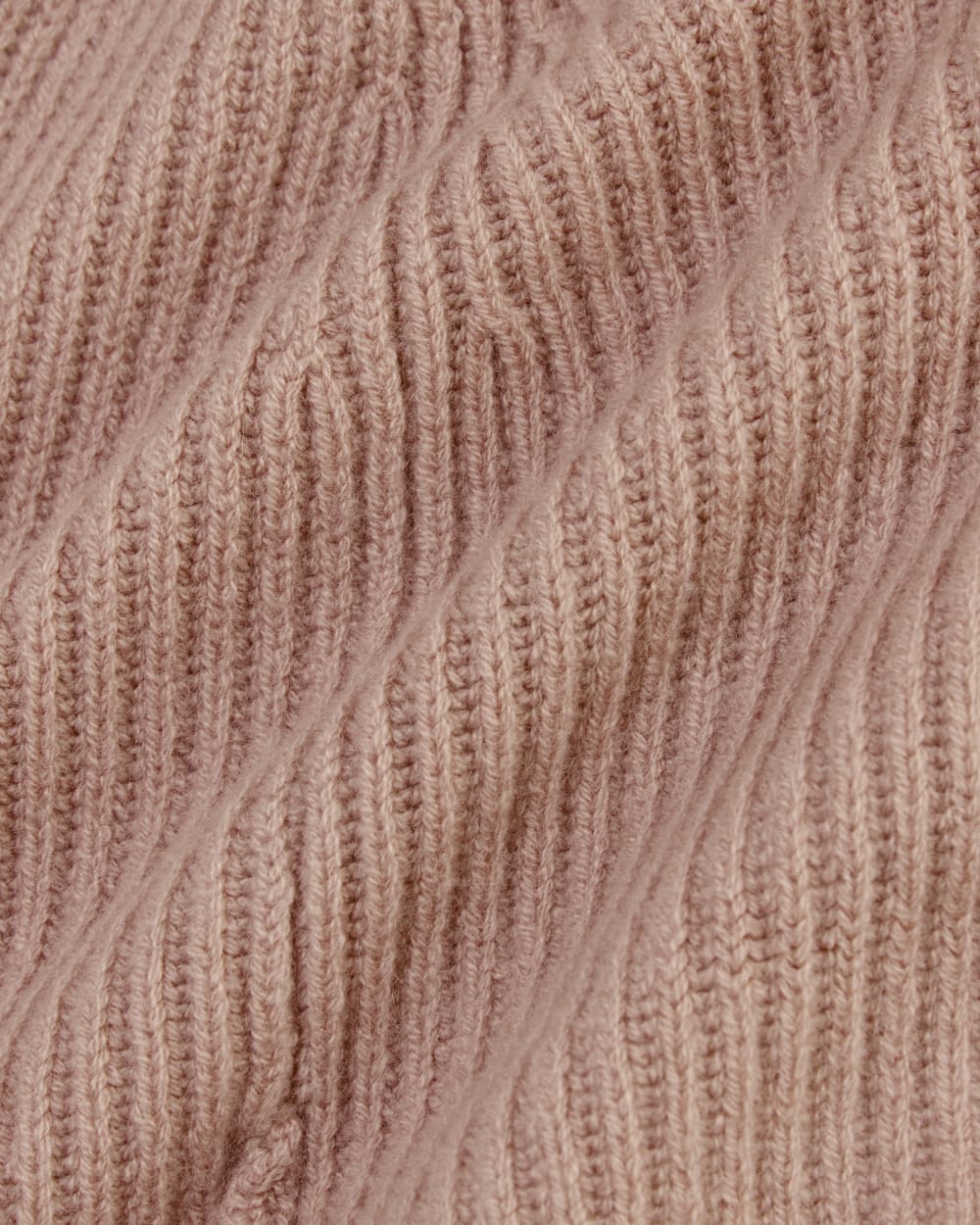 The Cashmere Ribbed Beanie | Dusty Rose