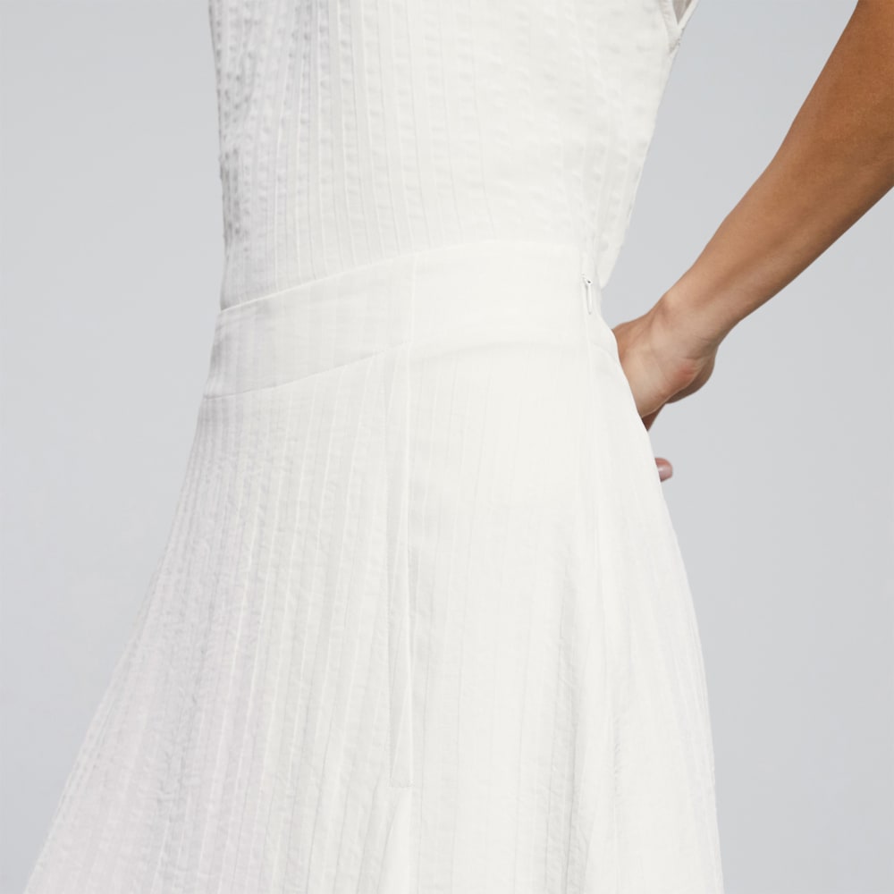 The City Stripe Midi Skirt | Bone