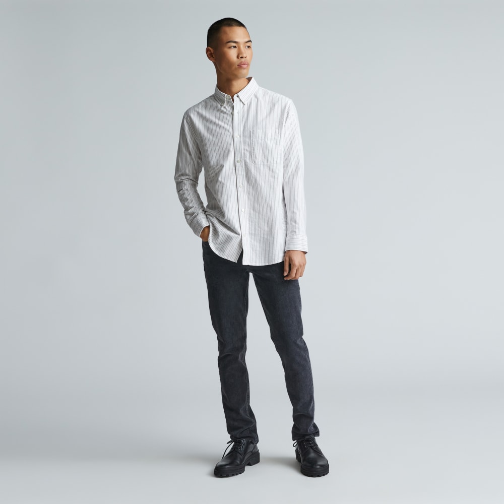 The Classic Oxford Shirt | Canvas / Mauve / Chocolate | Standard