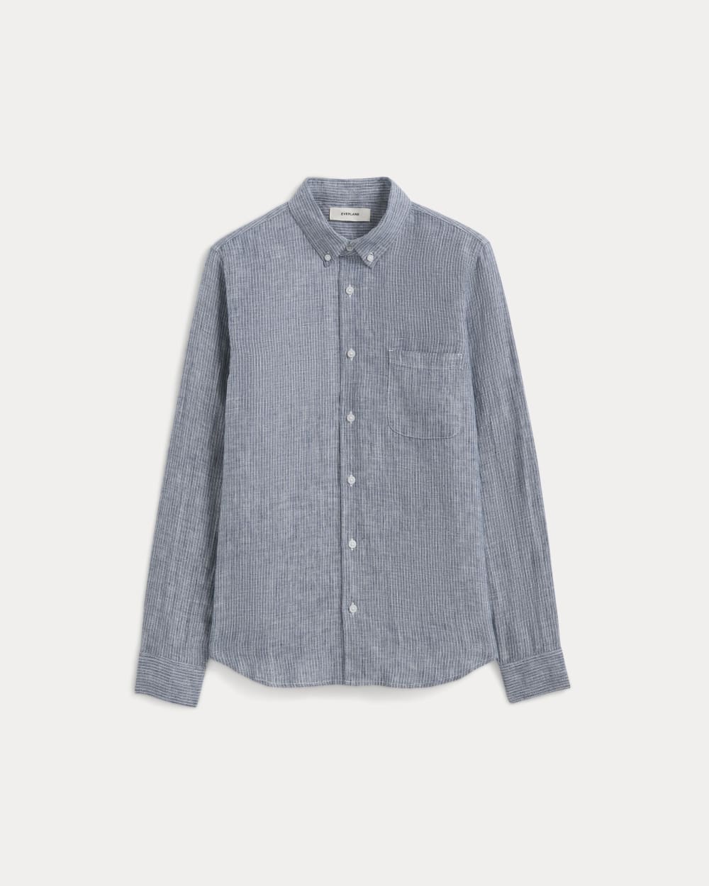 The Classic Shirt in Linen | White / Blue