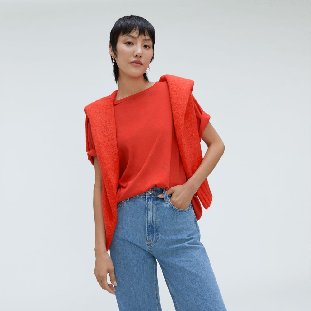 The Air Tee | Red Orange