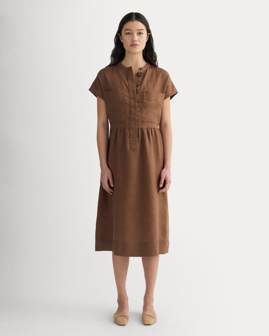 The Craft Dress in Linen | Cedarwood