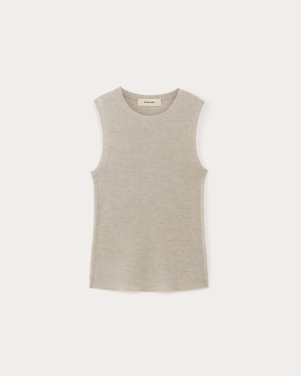 The Tank in Ultrasoft Merino | Heather Oatmeal
