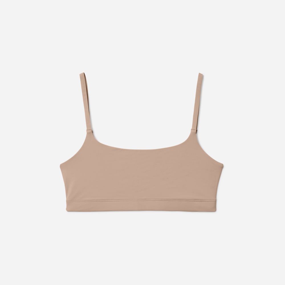 The Invisible Square-Neck Bralette | Light Tan