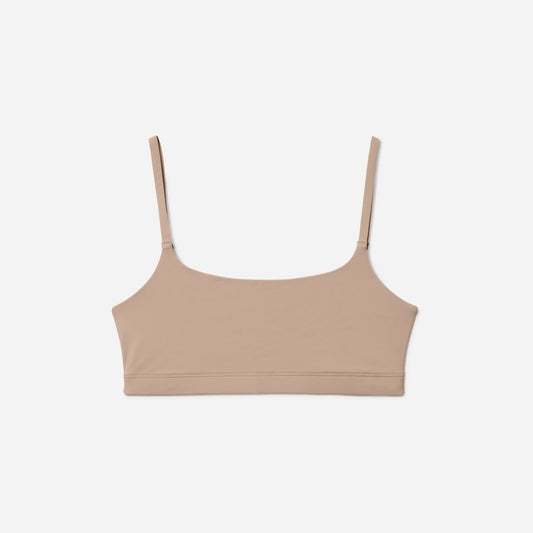 The Invisible Square-Neck Bralette | Light Tan