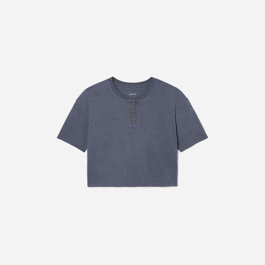 The Vintage Henley Hemp Tee | Atlantic
