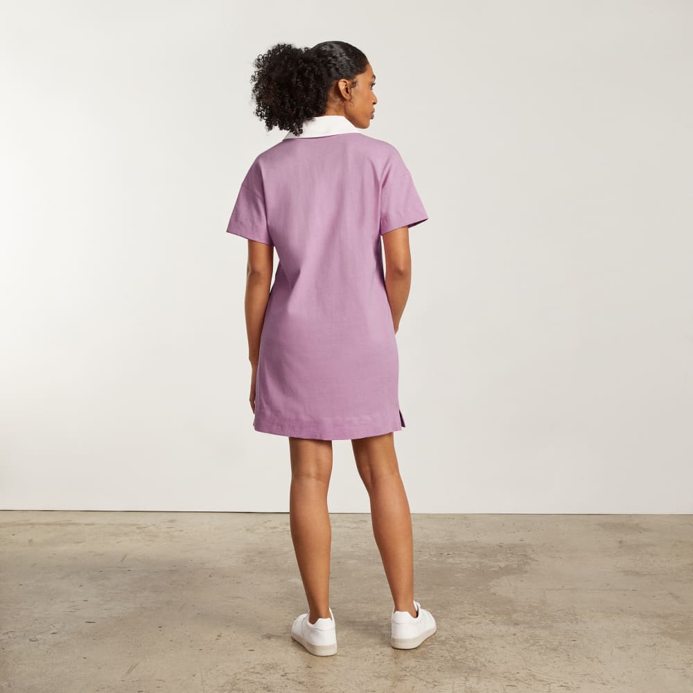 The Organic Cotton Polo Dress | Lilac