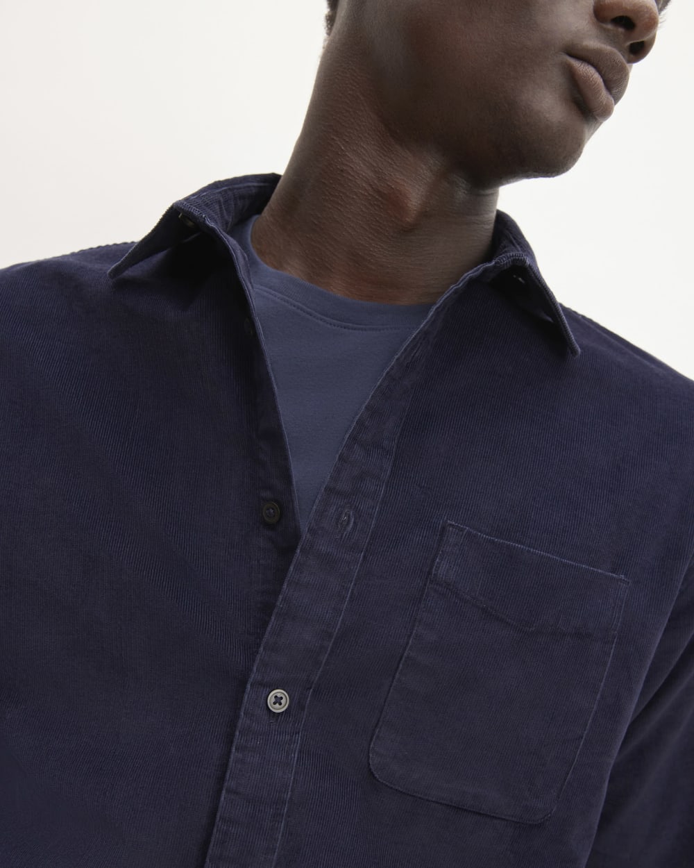 The Relaxed Corduroy Shirt  | Navy