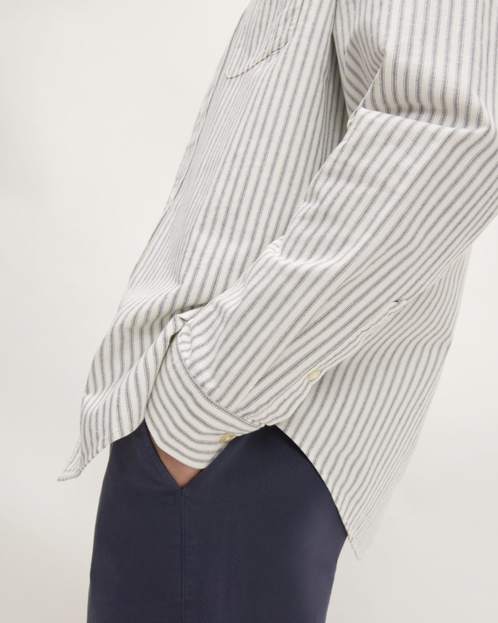 The Classic Oxford Shirt | Bone / Navy | Tall