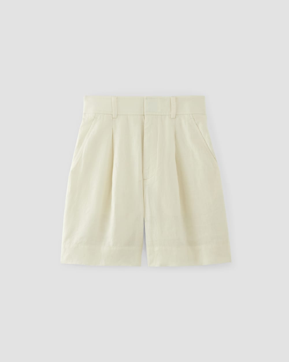 The Linen Way-High® Drape Short | Bone