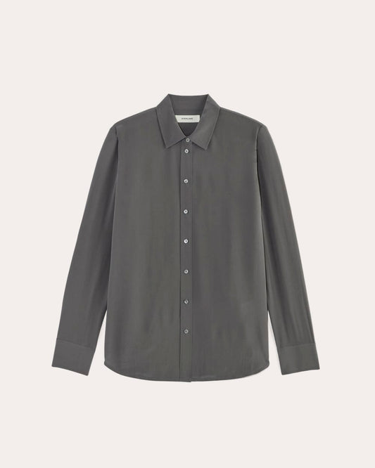 The Must-Have Shirt in Washable Silk | Graphite