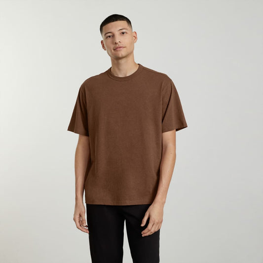 The Everyone Relaxed Hemp Tee | Espresso