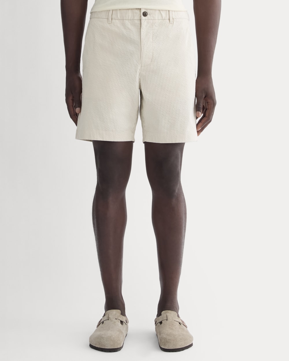 The Seersucker Short | Trench Coat Khaki / Natural