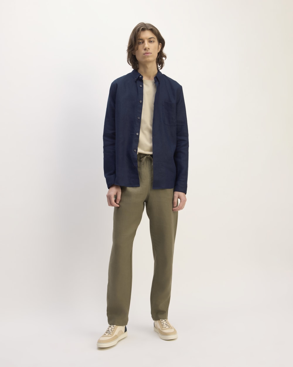 The Classic Shirt in Linen | Navy