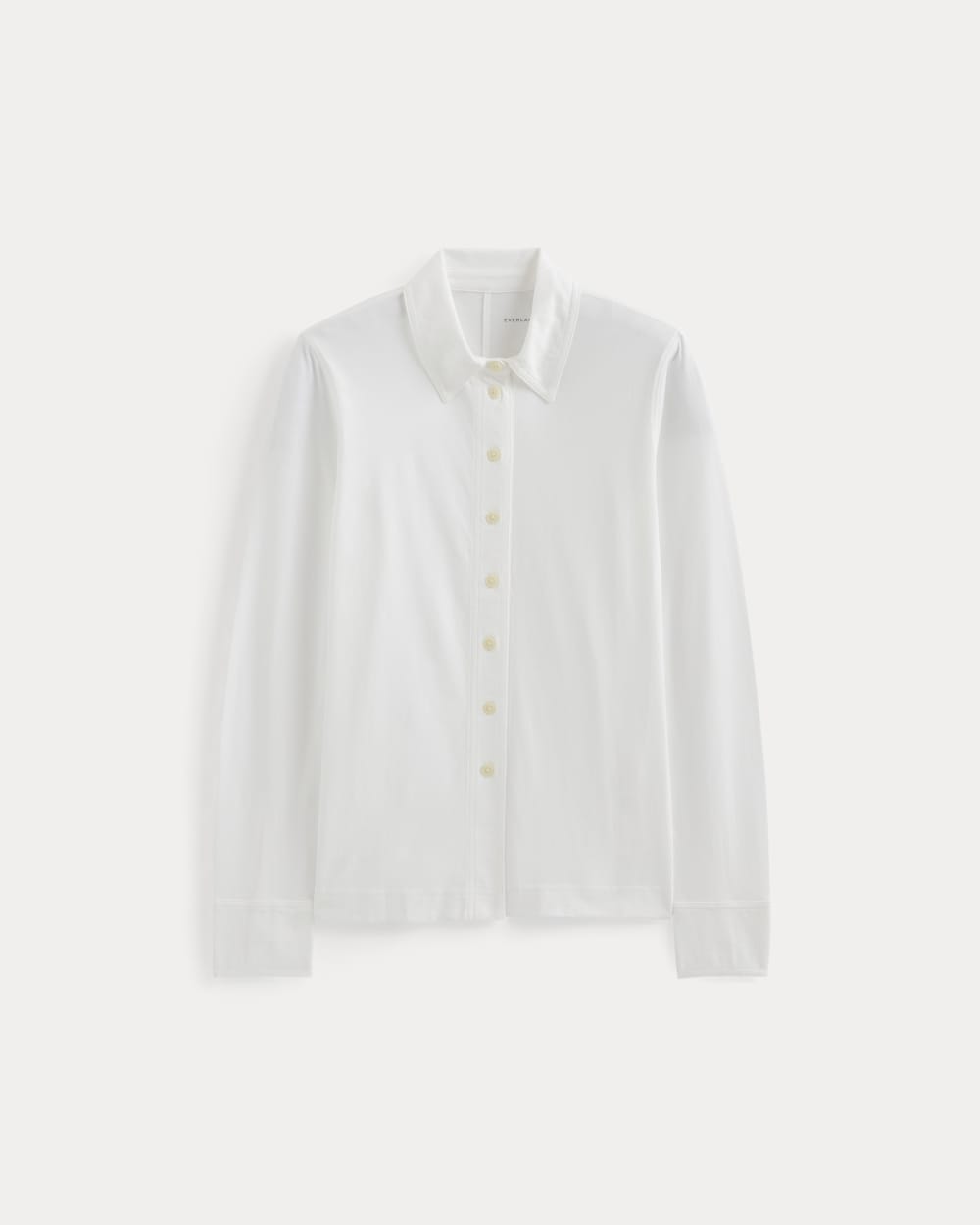 Button-Up Shirt in Essential Cotton | White