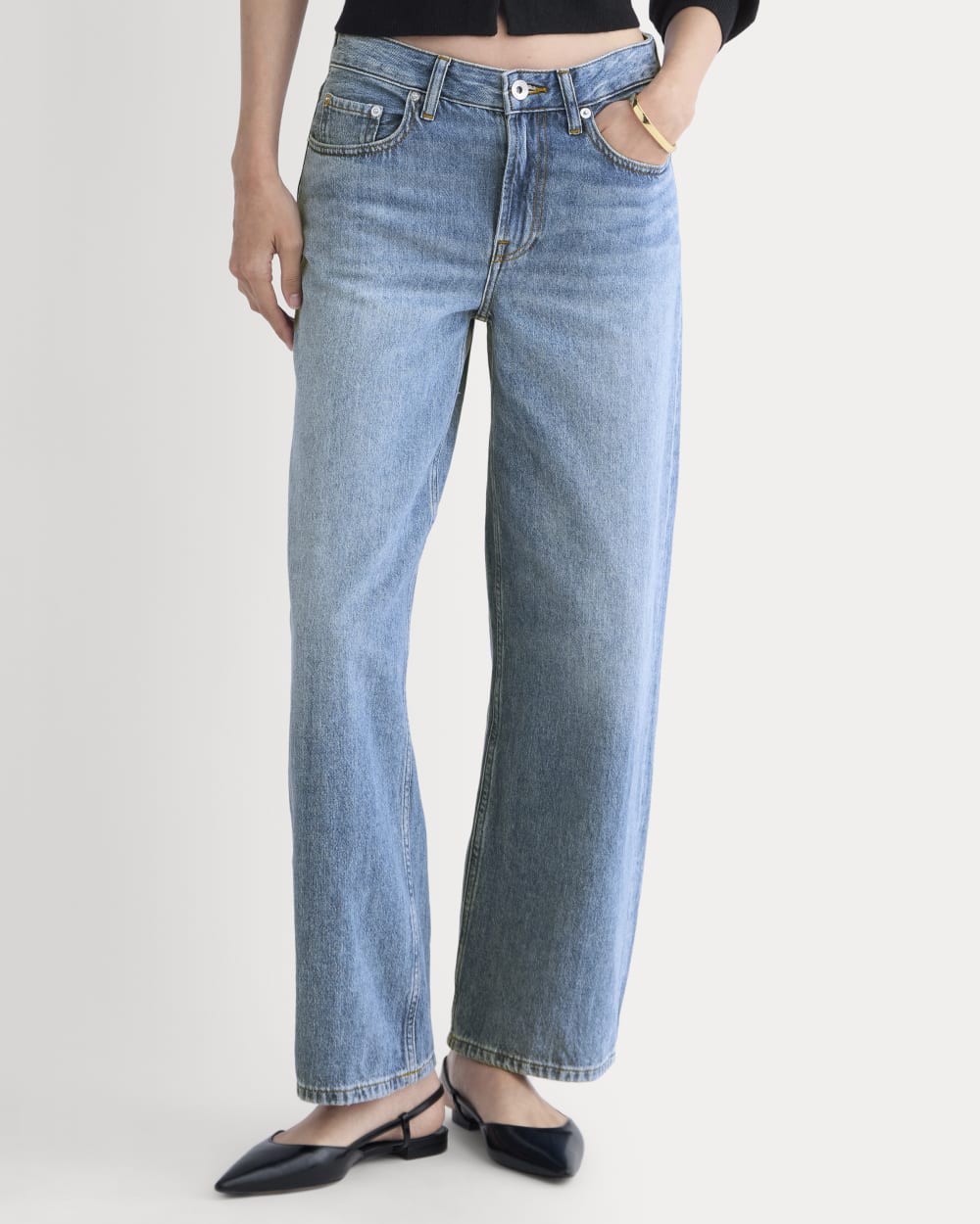 Loose Curve Jean | Tungsten Bright