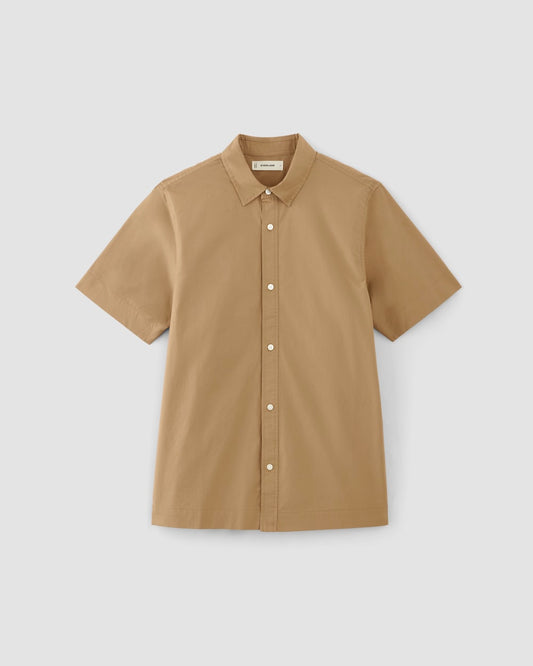 The Supima® Short-Sleeve Poplin Shirt | Tiger's Eye