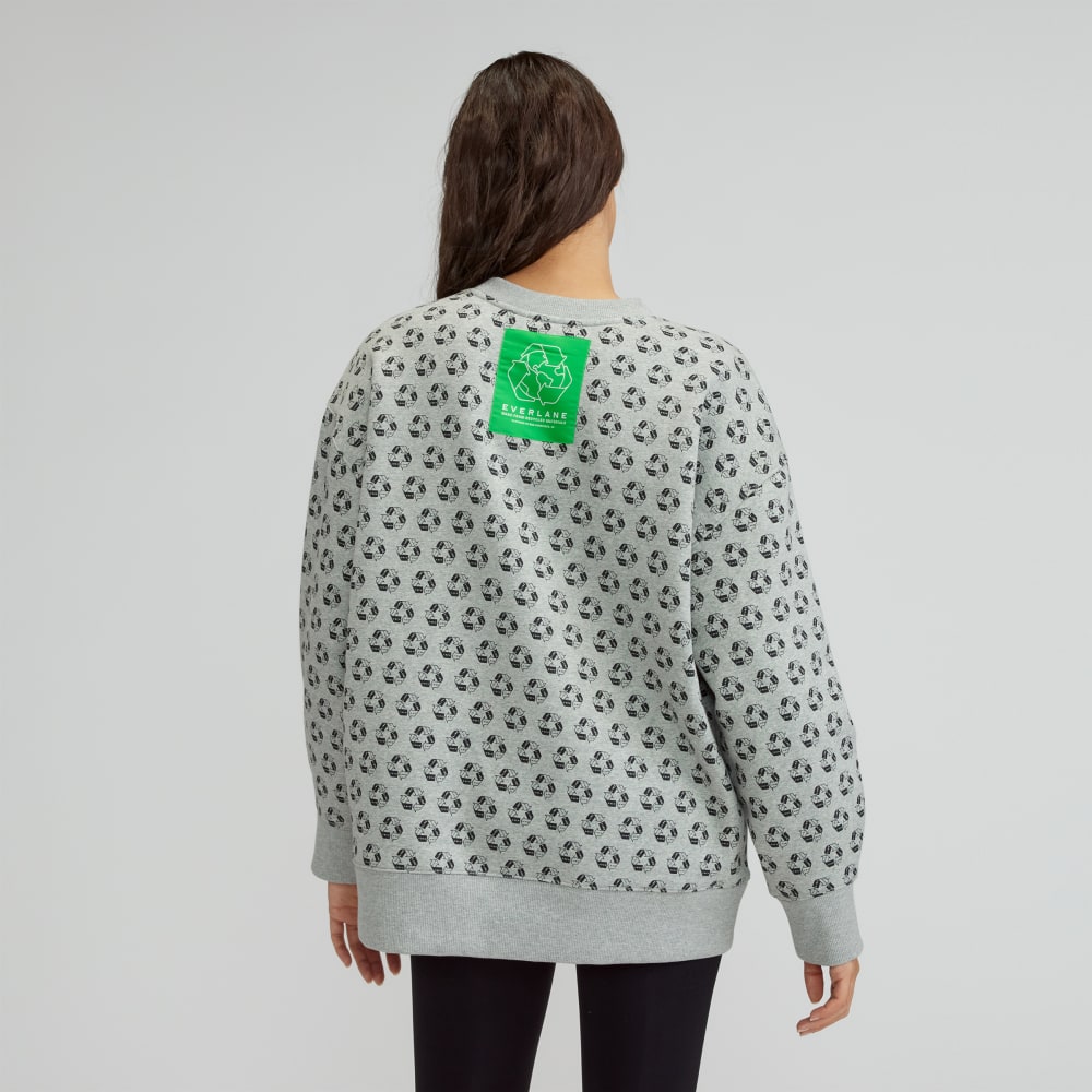 The ReTrack Oversized Crew | Earth Day Grey Multi