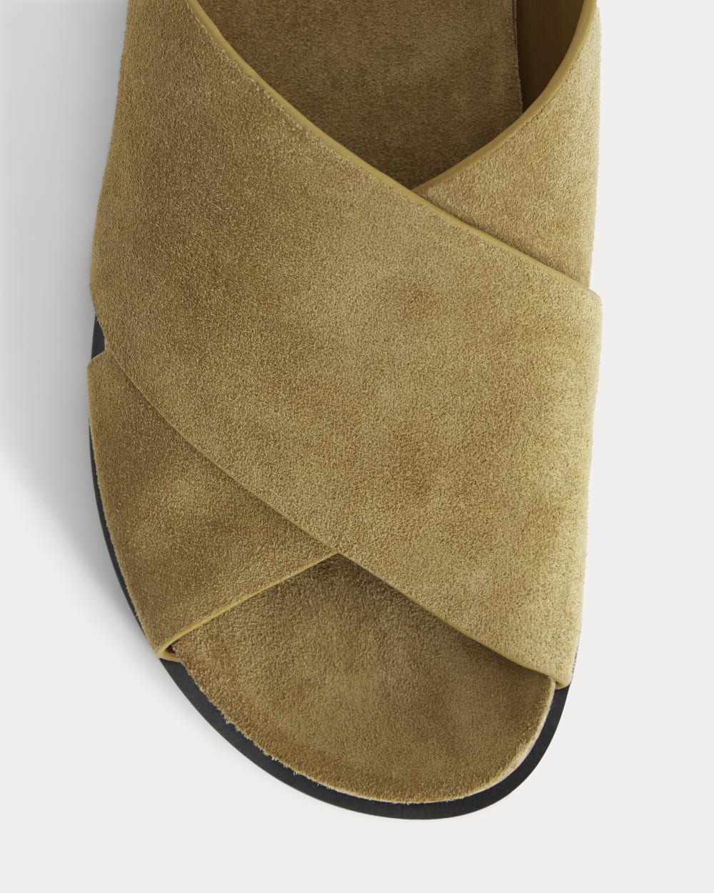 The Suede Crossover Sandal | Sand