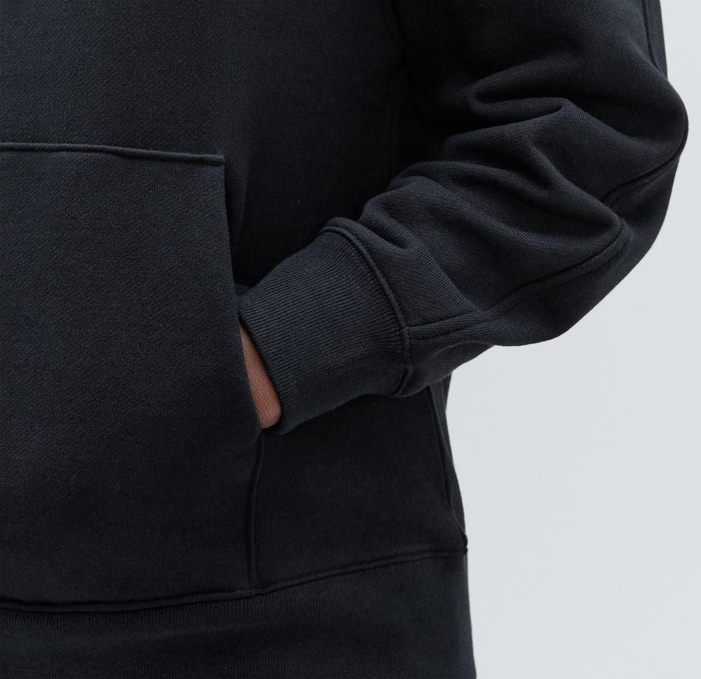 The Track Organic Cotton Popover | Black