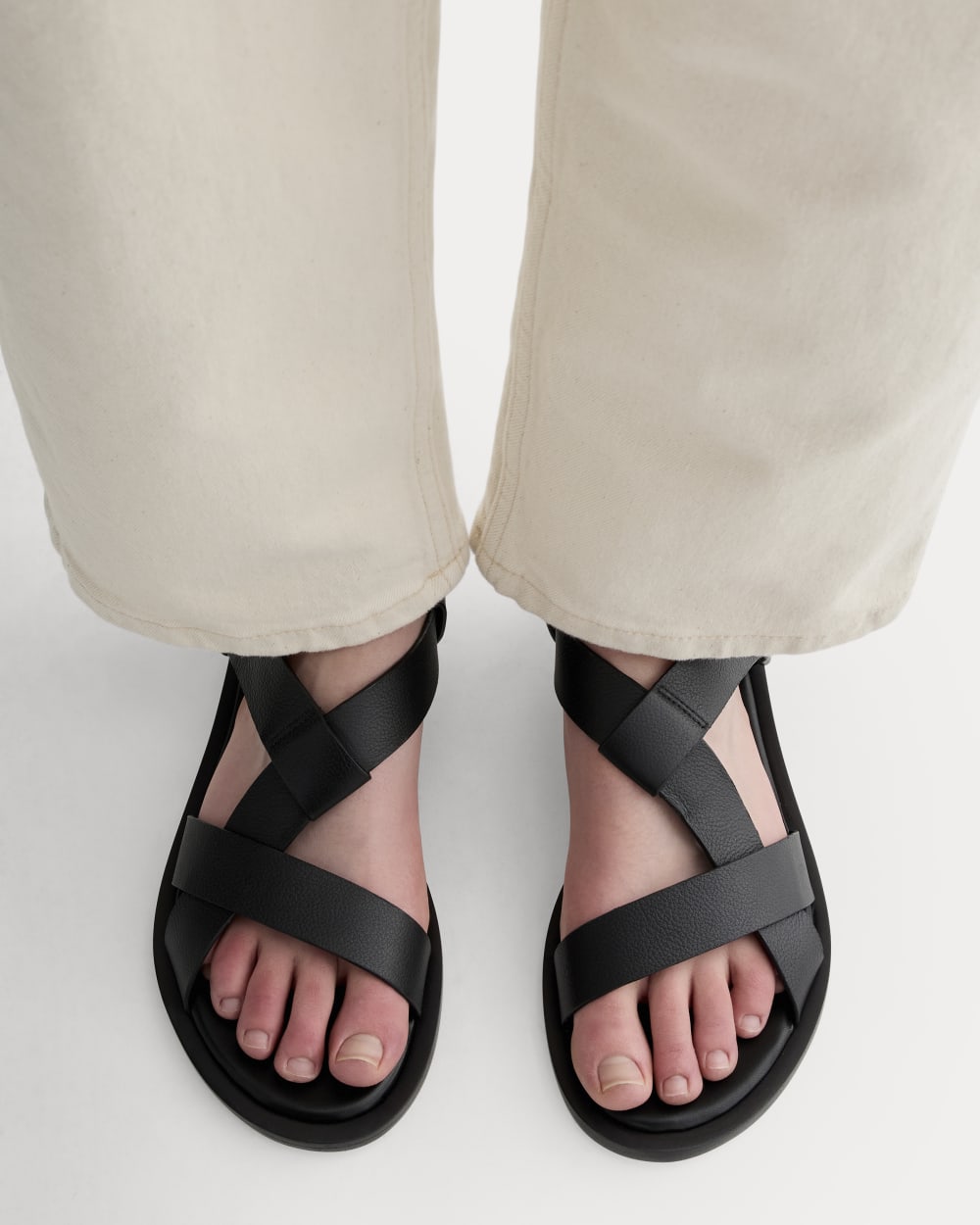 The City Strap Sandal |  Black