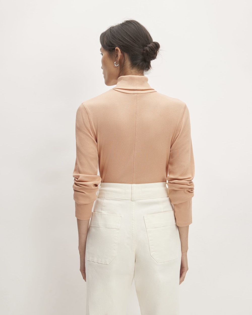 The Luxe Rib Turtleneck | Blush Pink